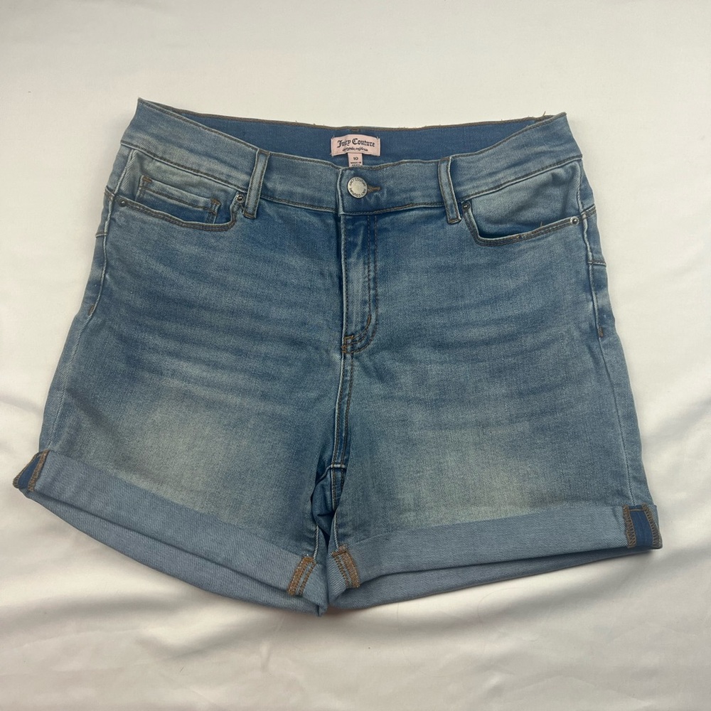 Juicy Couture Classic Light Blue Denim Shorts